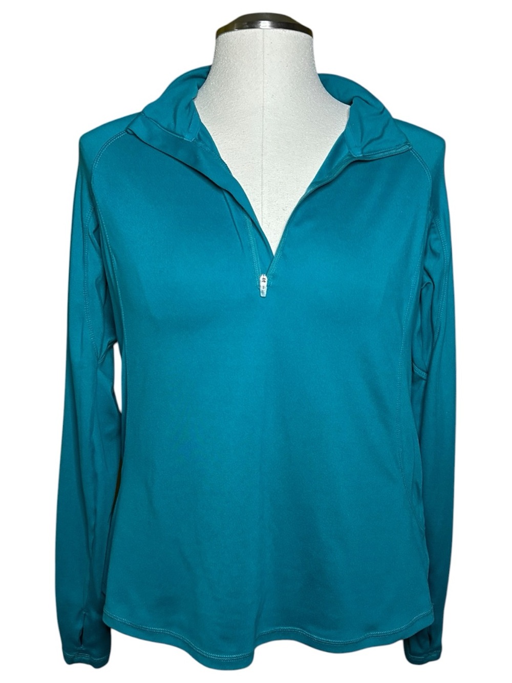Jockey 1/2 zip Teal Fall Lightweight Long Sleeve Fall Pullover